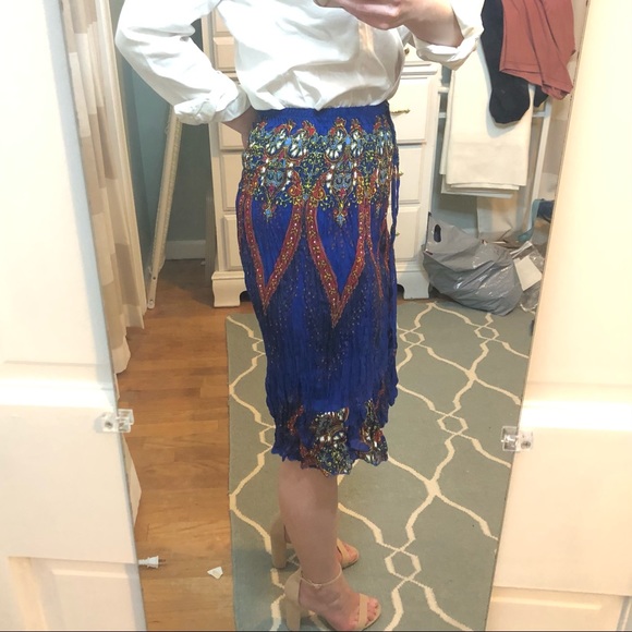 Tropika Jewel-Toned Accordion Skirt - Picture 7 of 15
